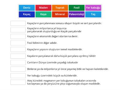 4.sınıf Fen Bilimleri Yer kabuğu