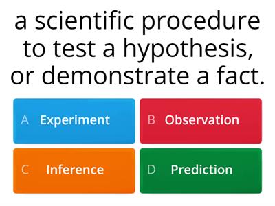 Nature of Science Quiz