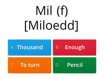 Quiz Geirfa Uned 16 (easier on small screens)