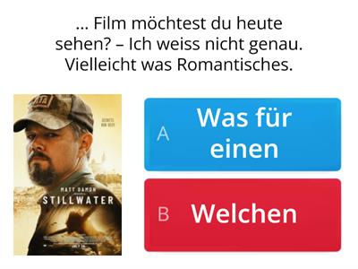 Quiz Welch-? Was für ein-?