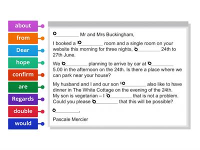 NEF 4th Elem 10B Writing a formal email