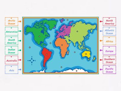 Continents and Oceans Quiz