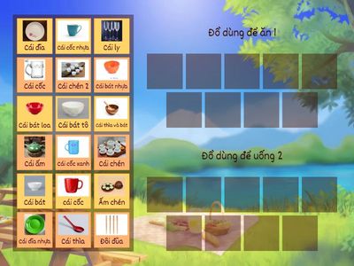 Phân nhóm đồ dùng ăn