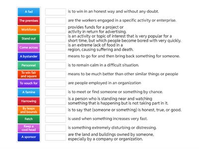 TYF - Expert - Vocabulary Final review