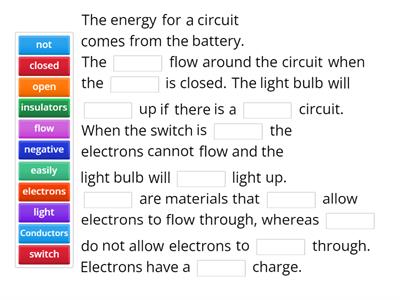 Circuit Science Ideas - Yr 7