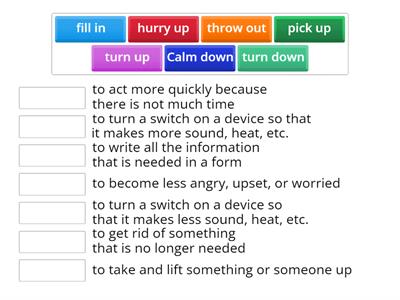 7 Phrasal verbs #5