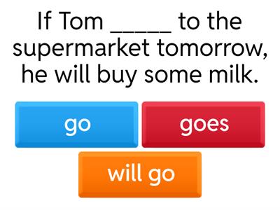  FIRST CONDITIONAL - QUIZ 