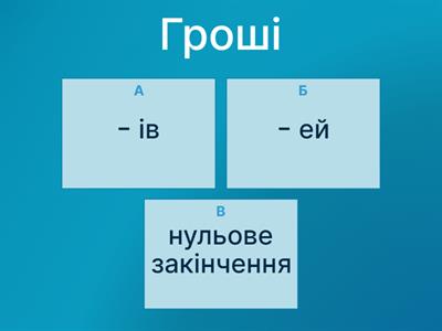 Відмінювання іменників, що мають форму множини