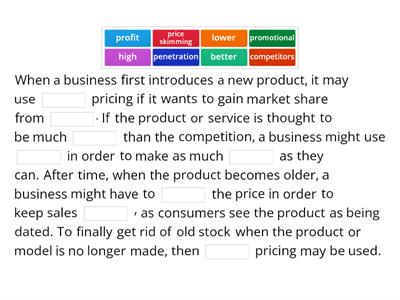 Pricing Strategies