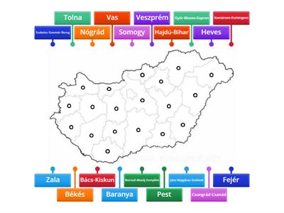 Magyarország megyéi (közép érettségi követelmény)