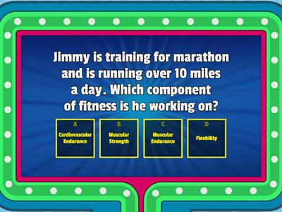 Fitness Gameshow Quiz