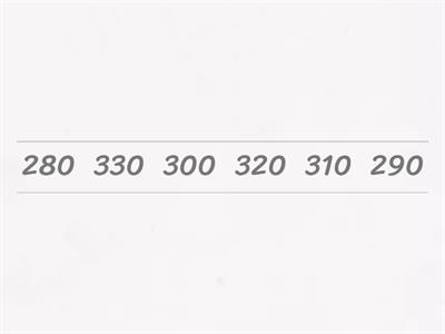 Counting backwards within 500