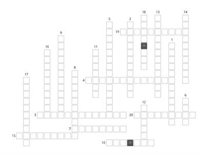 Crossword APUSH - P2 - 60's 