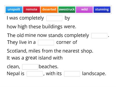 Gold experience B2, unit 2 vocabulary listening