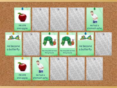 Past tense verbs - Very Hungry Caterpillar