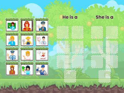 English with smiling Sam. Professions