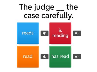Present Continuous Tense in Law Context