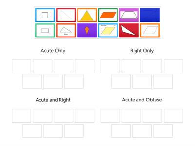 Sorting Shapes Based on Angles