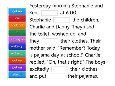 Ch8 Act20 Completing a story with phrasal verbs