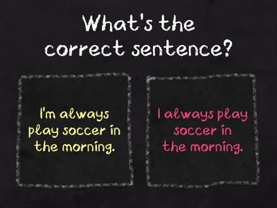 Frequency adverbs / grammar