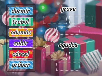 actividades de  palabras graves y agudas