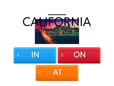 IN, ON, or AT? - PLACE
