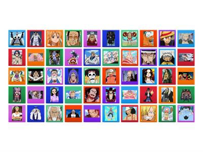 One Piece Guess Who Tiles