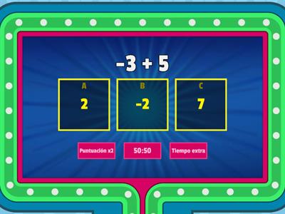  SUMA Y RESTA DE NUMEROS ENTEROS