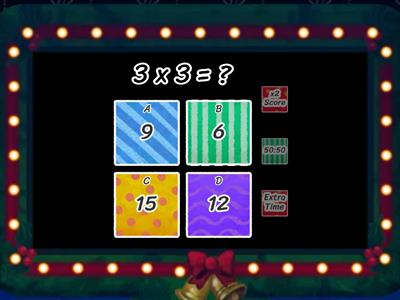 3 Times Tables Quiz