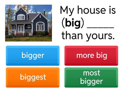 Comparative and Superlative adjectives