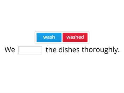  Past Tense Regular Verbs