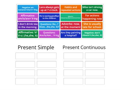  Present Simple vs Present Continuous