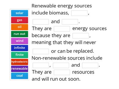P4.1 Non-renewable and Renewable Energy Sources