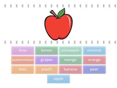  Match YLE Starters Fruits 