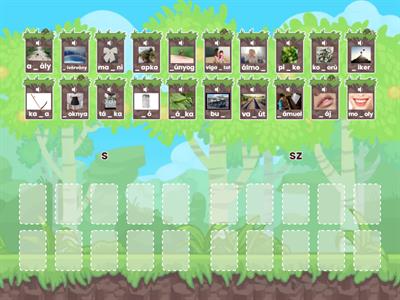 S-sz hangok auditív differenciálása 2.