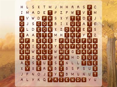  Thanksgiving Word Search 旅