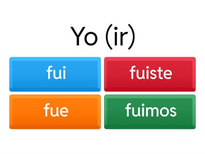Irregular Preterit Verb Forms