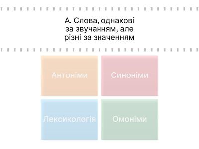 Лексикологія