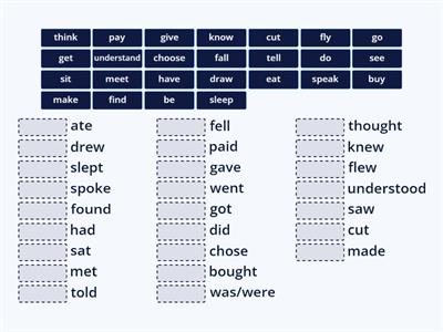 Irregular verbs