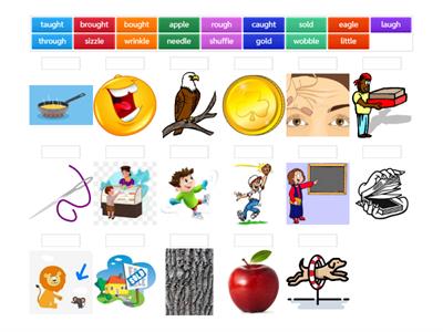 Match Up-  -le and -gh word unscramble