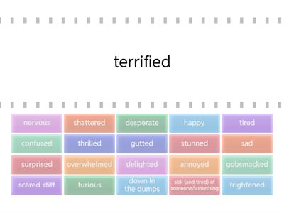 Adjectives - synonims