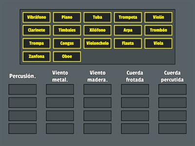 Instrumentos musicales.