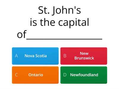 Capitals and Provinces