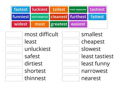 Opposites (Superlatives)