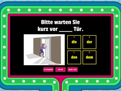 Wechselpräpositionen-Training -- Akkusativ oder Dativ?