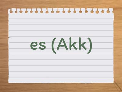 Pronomen Dat und Akk