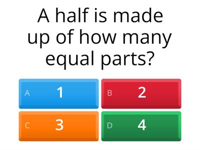 Find half of a shape or quantity