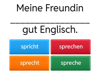 Verben (essen, lesen, sehen, sprechen) -  Präsens L.9 Kinderkurs