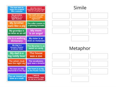 Simile and Metaphor Sort