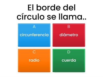 Elementos del círculo !